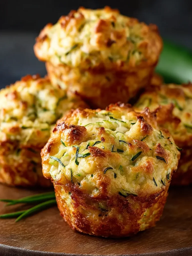 Chicken, Cheese, and Zucchini Muffins | Easy Savory Snack First Image