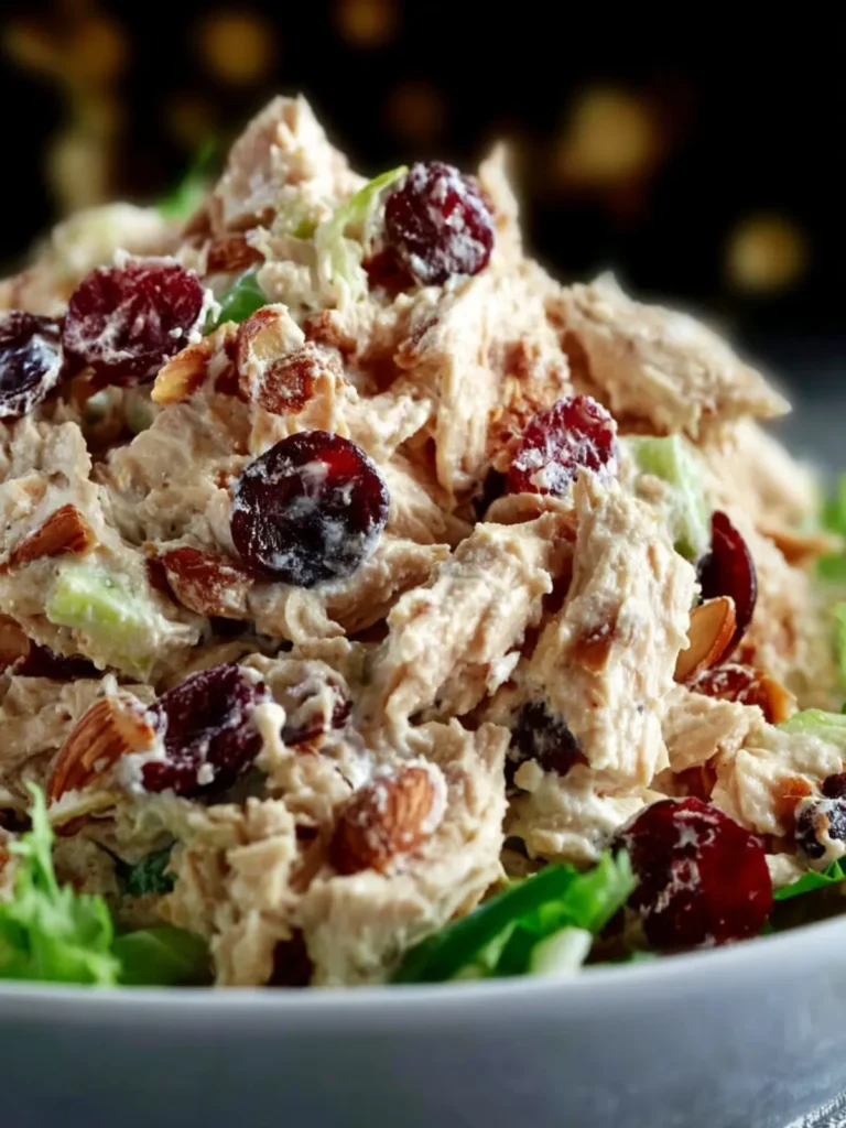 Cranberry Almond Chicken Salad Recipe First Image