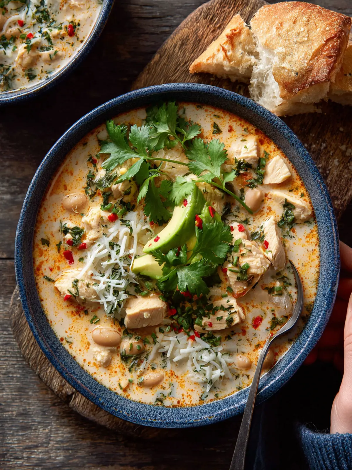 Creamy White Chicken Chili. First Image