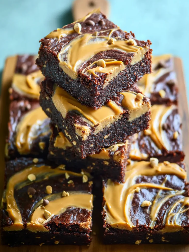 Healthy Chocolate Banana Peanut Butter Brownies First Image