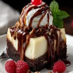 Heavenly Hot Fudge Sundae Brownie Cheesecake First Image