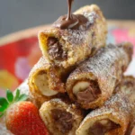 Nutella French Toast Roll Ups (Easy Bread Rolls) First Image