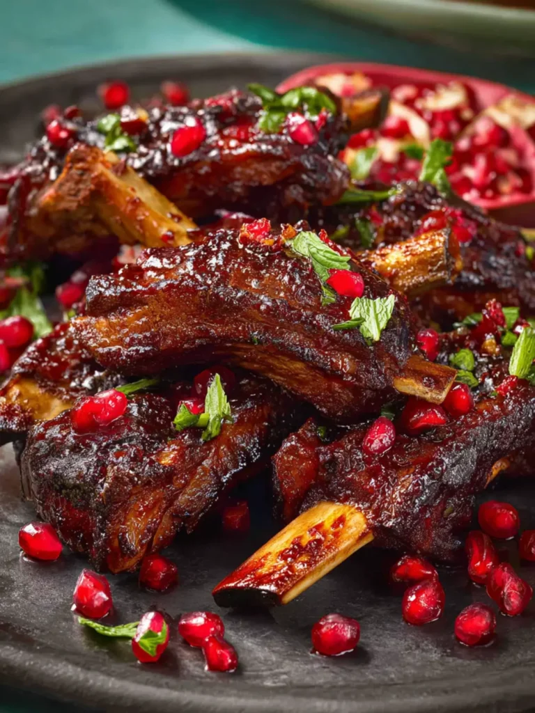 Pomegranate-Glazed Lamb Ribs First Image