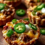 Spicy Sausage Jalapeño Cheese Tarts First Image
