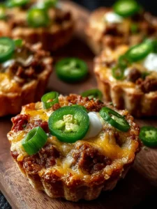 Spicy Sausage Jalapeño Cheese Tarts First Image