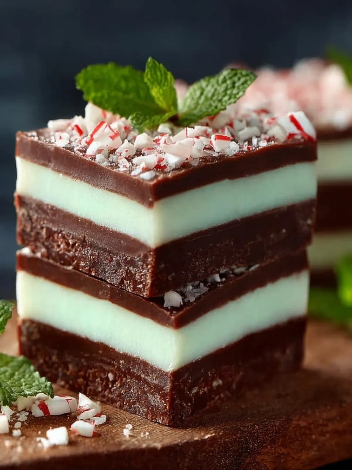 Layered Mint Chocolate Fudge First Image