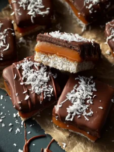 coconut caramel bars paleo First Image