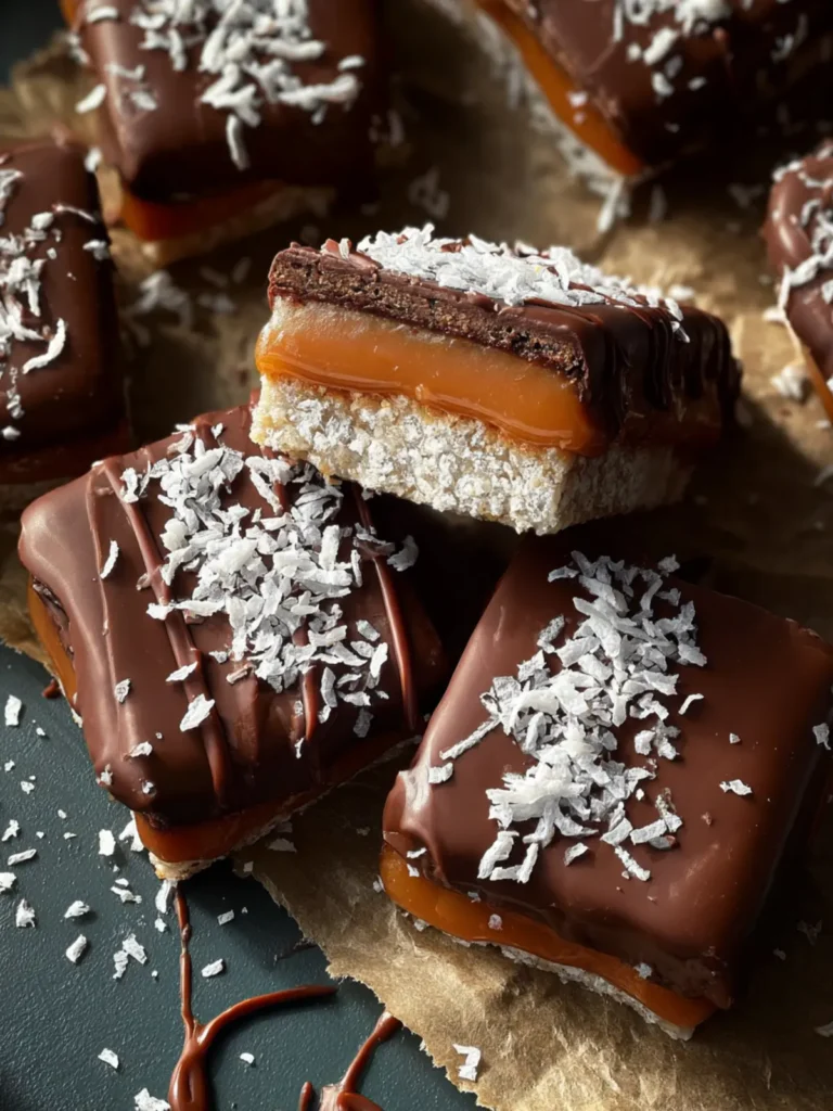 coconut caramel bars paleo First Image