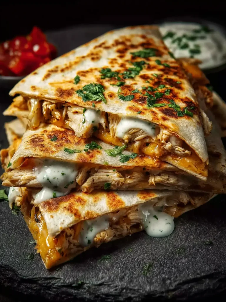 high protein chicken ranch quesadilla First Image