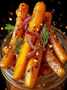 hot honey pickled carrots First Image