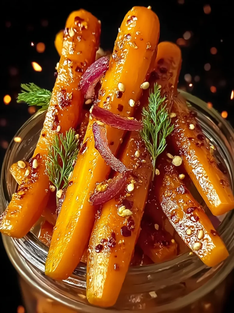hot honey pickled carrots First Image
