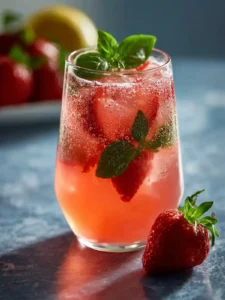 strawberry basil lemonade First Image